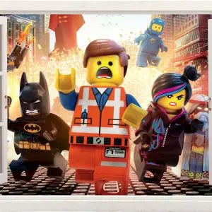 3D „Lego movie“ vaikų kambario sienų lipdukai animacinis filmas „Lego movie“ plakatai