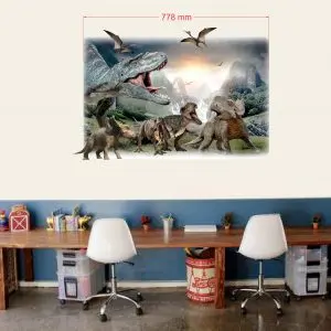 „Dinosaurs park“ 3D vaikų kambario sienų lipdukai