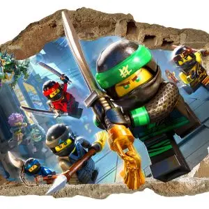 „Lego Ninjago“ vaikų kambario sienų lipdukai 3D