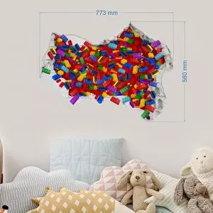 „Lego kaladėlės“ vaikų kambario sienų lipdukai